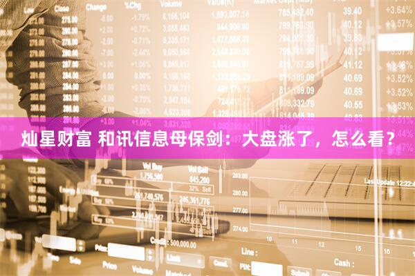 灿星财富 和讯信息母保剑：大盘涨了，怎么看？