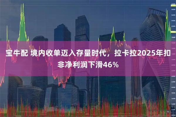 宝牛配 境内收单迈入存量时代，拉卡拉2025年扣非净利润下滑46%